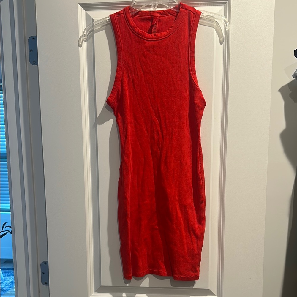 SKIMS Bold Red Mini Dress